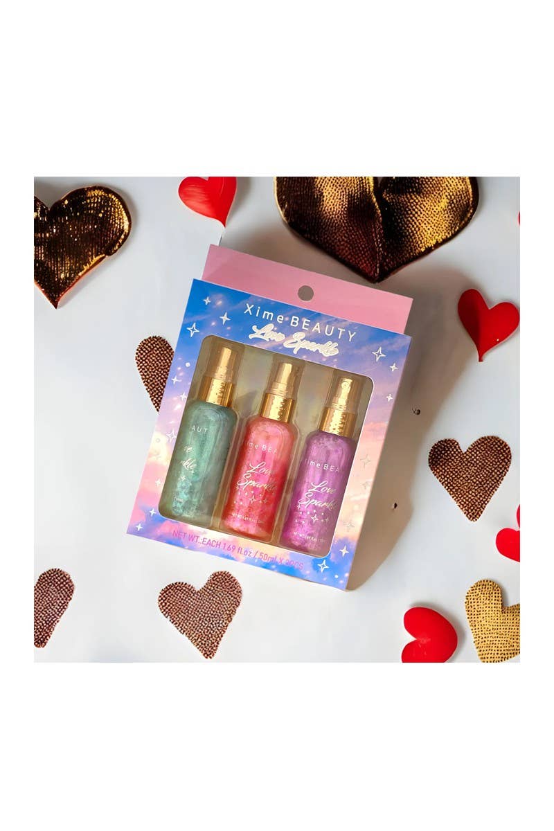 Ensemble de 3 vaporisateurs Xime Beauty XB-SS02 Body Shimmer - harry'zBOUTIQUE