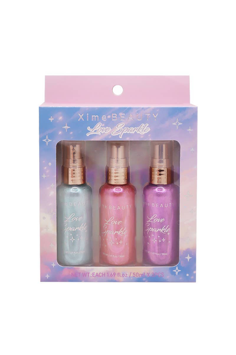Ensemble de 3 vaporisateurs Xime Beauty XB-SS02 Body Shimmer - harry'zBOUTIQUE