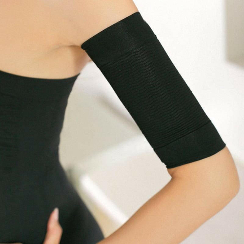 1pair Arm Sleeves Weight Loss Thin Legs for Women Shaper Thin Arm Calorie Off Fat Buster Slimmer Warmer Wrap Belt Arm Warmers - Image #1