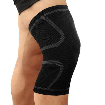 1PCS Fitness Running Cycling Knee Support Braces Elastic Nylon Sport Compression Knee Pad Sleeve for Basketball Volleyballwww.harryEXPRESSE.COMharry'zBOUTIQUEBlack with greyM