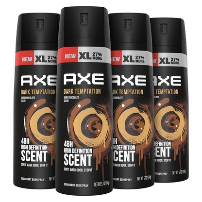 Déodorant SBDs AXE Dark Temptation pour hommes, 150 ml, 5,07 oz, paquet de 6