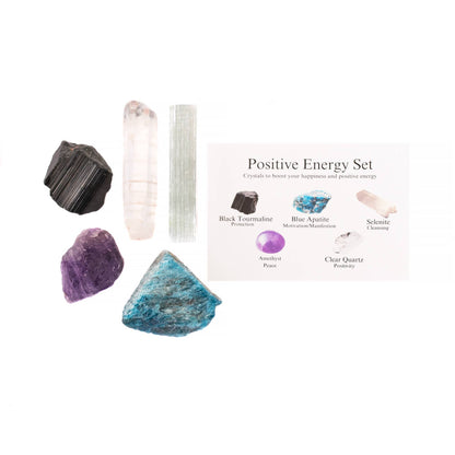 Positive Energy Crystal Set, Positivity Stone, Energy Stones