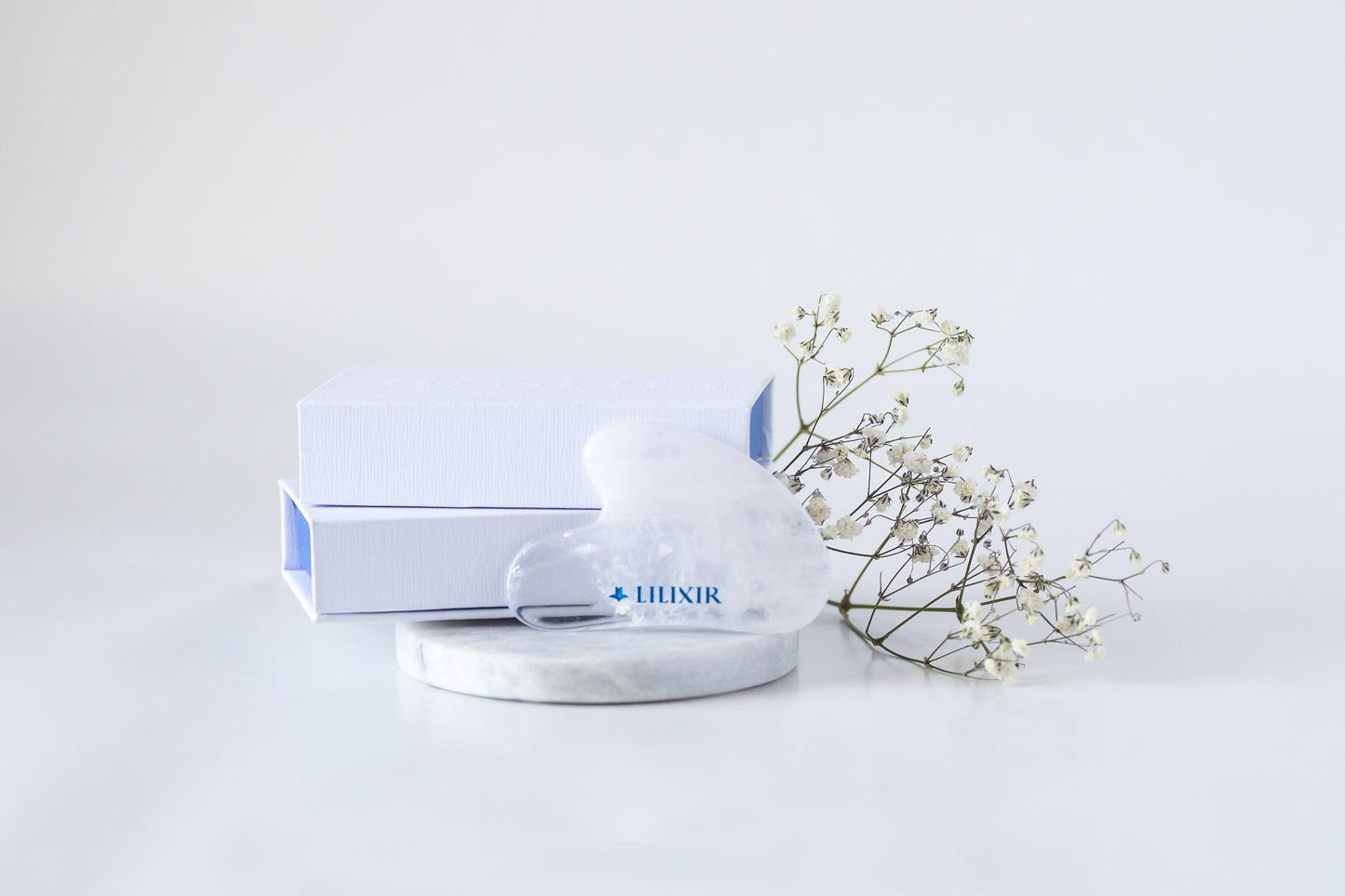 White Crystal Gua Sha Acupressure Tool