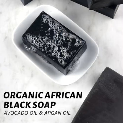 BLACK soap organic African avocat oil & argan oilharry'zBOUTIQUEharry'zBOUTIQUENOIR